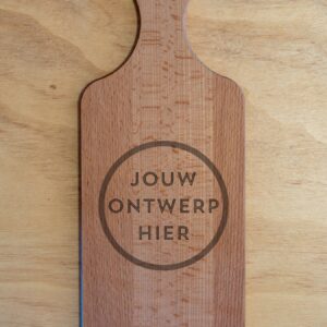 1 Klein borrelplank met handvat 34 x 14 cm