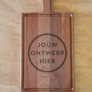 JOUW LOGO HIER (1080 x 1920 px) (1350 x 1920 px) Borrelplank rechthoek 38 x 20 cm met sapgeul