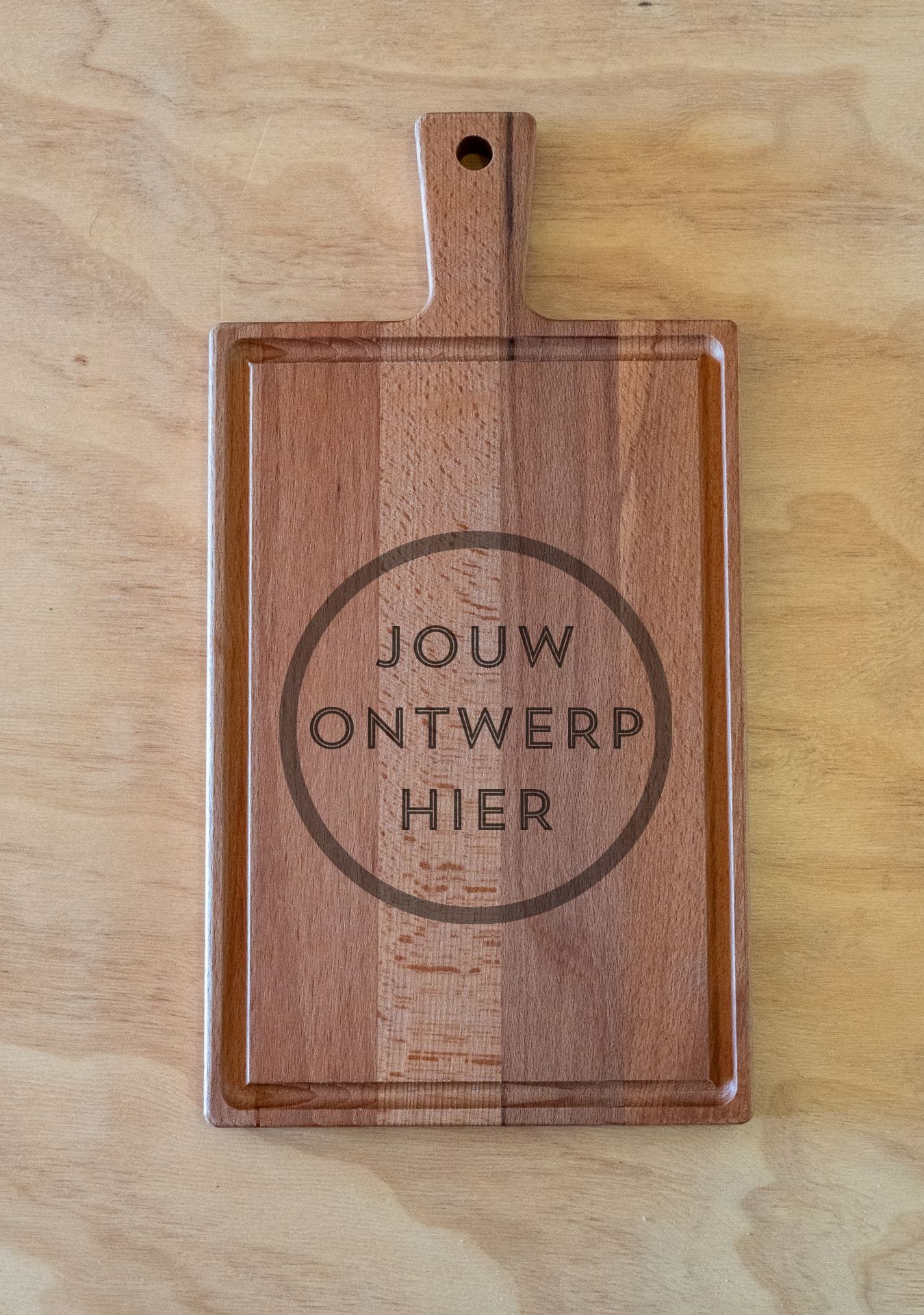 JOUW LOGO HIER (1080 x 1920 px) (1350 x 1920 px) Borrelplank rechthoek 38 x 20 cm met sapgeul